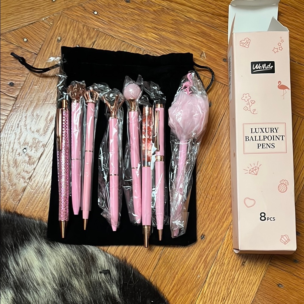 WeMate Pink Luxury Ballpoint Pens Set